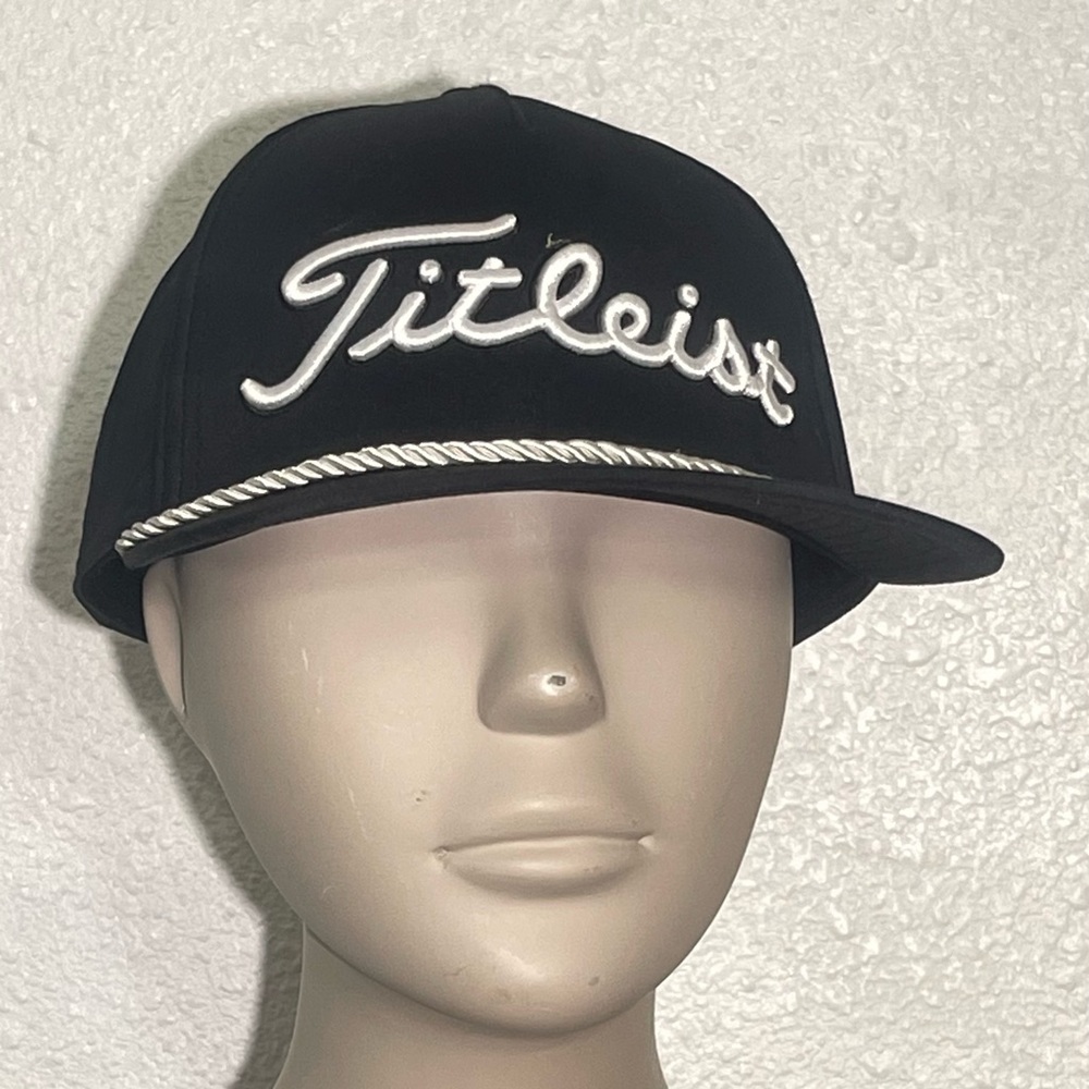 Titleist southern Dunes Men's Black Rope-Trim Baseball Cap